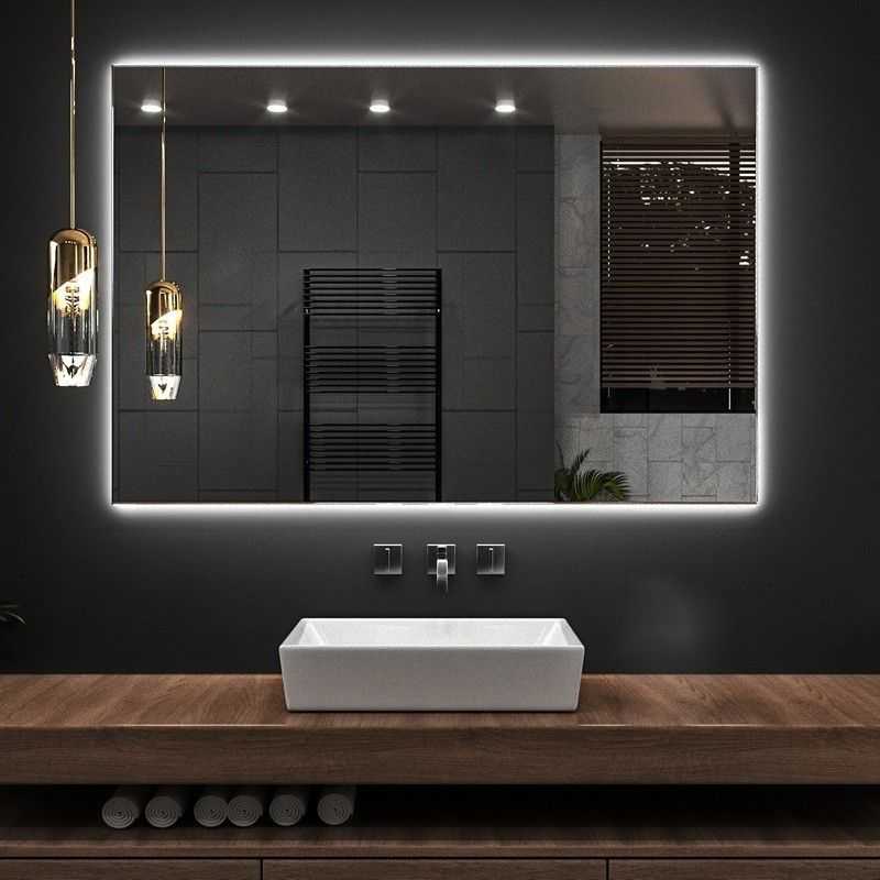 kamalu Specchio bagno 80x60 cm retroilluminazione led kamil-860