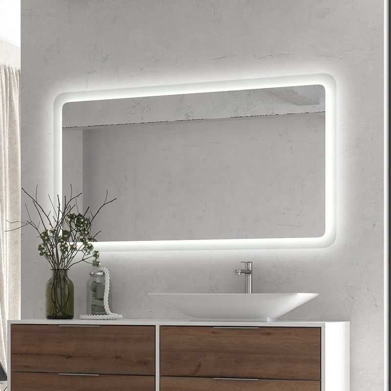 kamalu Specchio led 120x80 cm con cornice illuminante modello ka1200