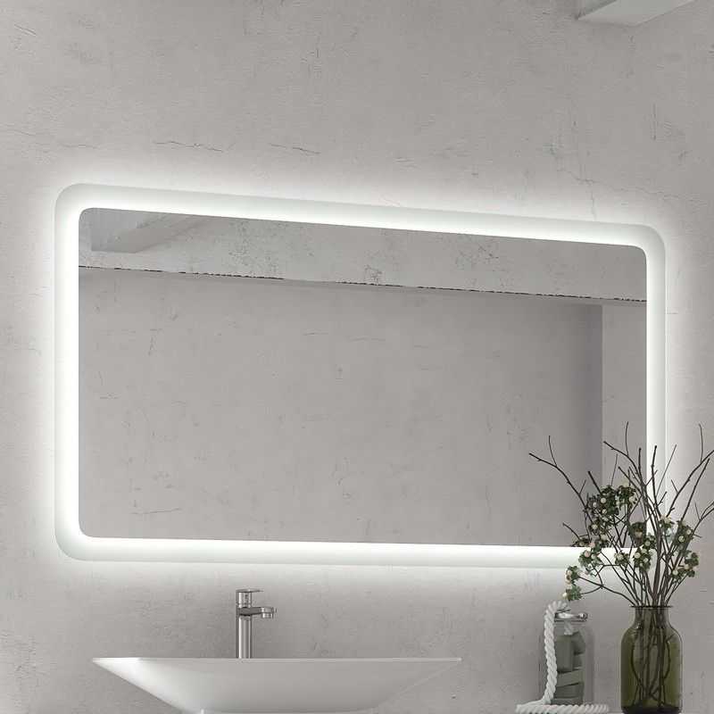 kamalu Specchio led 140x80 cm con cornice illuminante modello ka1400