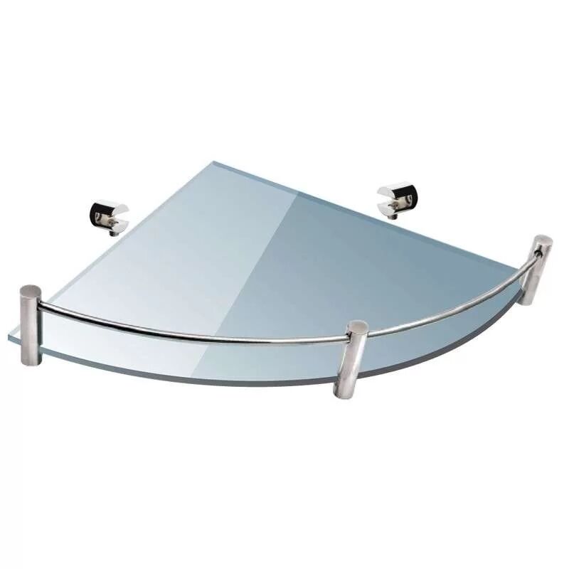 kamalu mensola bagno 25cm in vetro semicircolare vitro-20