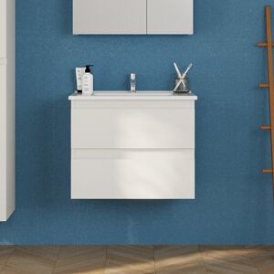 kamalu Mobile bagno sospeso 65 cm colore bianco opaco LAC-EOLO-65 kamalu Mobile bagno sospeso 65 cm colore bianco opaco LAC-EOLO-65