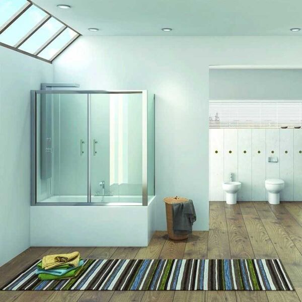 kamalu box vasca da bagno angolare 190x90cm kv05