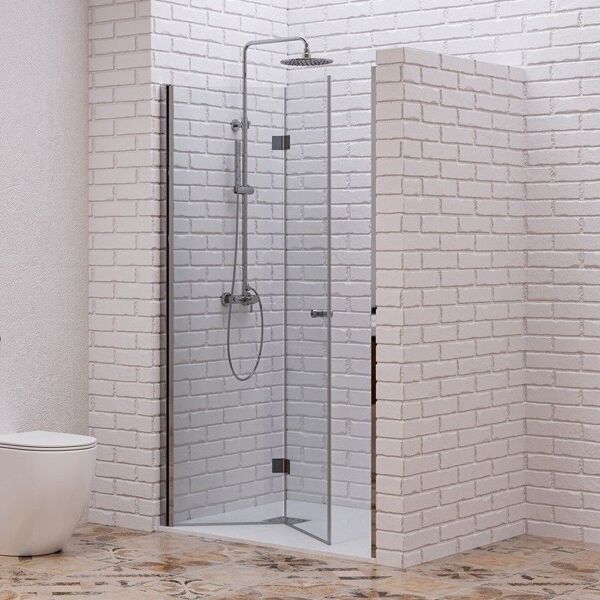 kamalu porta doccia a libro 70 cm altezza 200h   kam-ks700