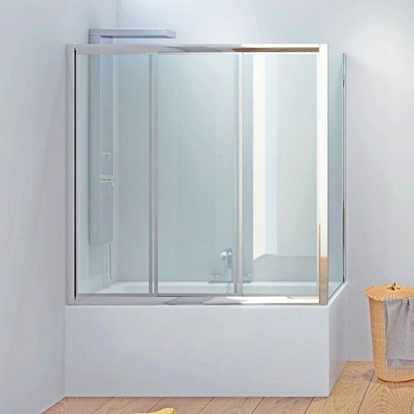 kamalu box vasca da bagno 150x90cm p2000s