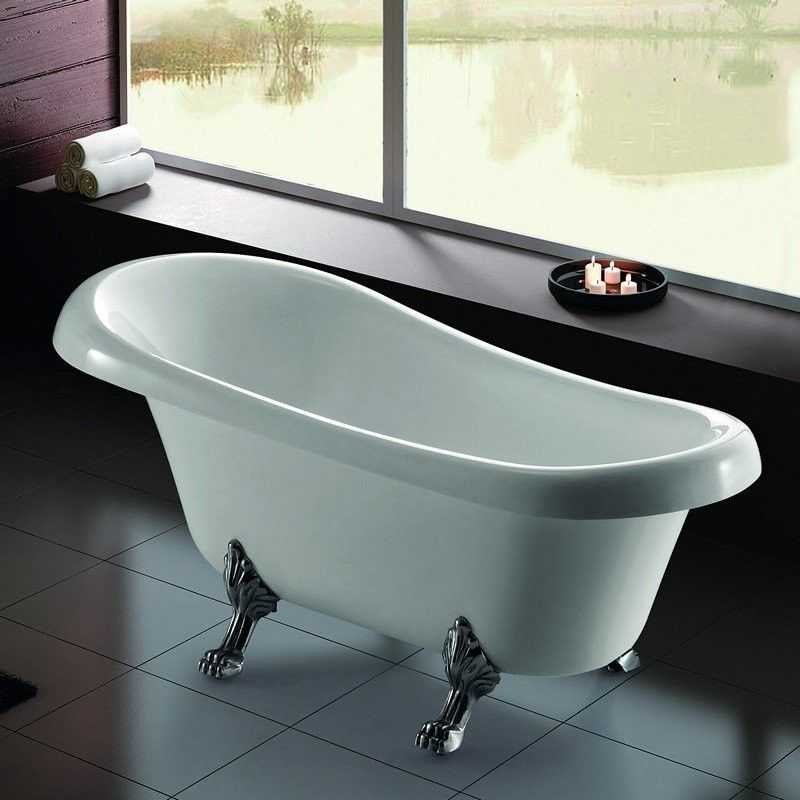 kamalu vasca da bagno freestanding stile classico 165x75 modello k1700