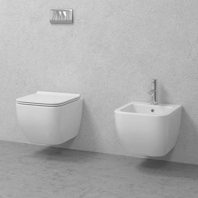 kamalu Sanitari sospesi senza brida wc e bidet modello marie-s