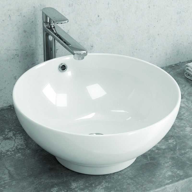 kamalu Lavabo bacinella 40cm in ceramica litos-340