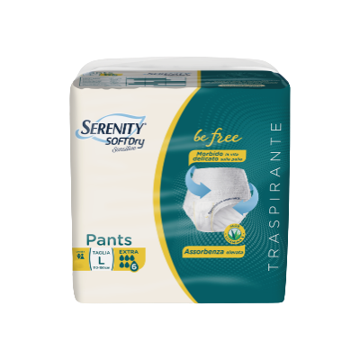 Serenity Pants Soft Dry Sensitive Extra Mutandine Assorbenti Taglia L 12 Pezzi Serenity Pants Soft Dry Sensitive Extra Mutandine Assorbenti Taglia L 12 Pezzi
