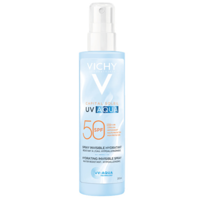 Vichy Capital Soleil Uv Aqua Spf50 Spray Solare Corpo 200ml Vichy Capital Soleil Uv Aqua Spf50 Spray Solare Corpo 200ml