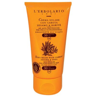 L'Erbolario Crema Solare Carota Sesamo Karité SPF30 L'Erbolario Crema Solare Carota Sesamo Karité SPF30