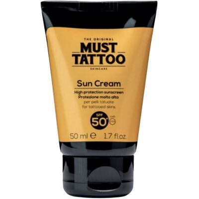 Must Tattoo Sun Cream Crema Solare Spf50+ Per Pelle Tatuata 50ml Must Tattoo Sun Cream Crema Solare Spf50+ Per Pelle Tatuata 50ml