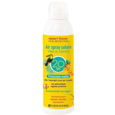 Farmaderbe Desert Flower Air Spray Solare Spf20 Resistente Acqua 150 Ml Farmaderbe Desert Flower Air Spray Solare Spf20 Resistente Acqua 150 Ml