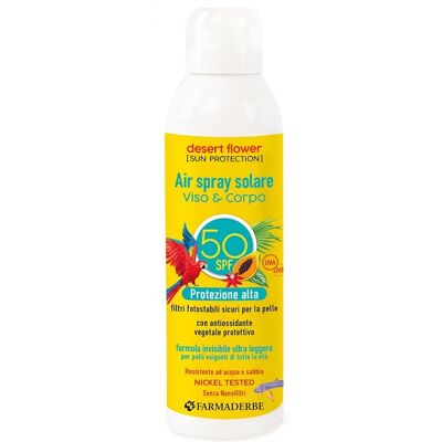 Farmaderbe Desert Flower Air Spray Solare Spf50 Resistente Acqua 150 Ml Farmaderbe Desert Flower Air Spray Solare Spf50 Resistente Acqua 150 Ml