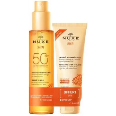 Set Nuxe Sun SPF50 Olio Abbronzante & Doposole Set Nuxe Sun SPF50 Olio Abbronzante & Doposole
