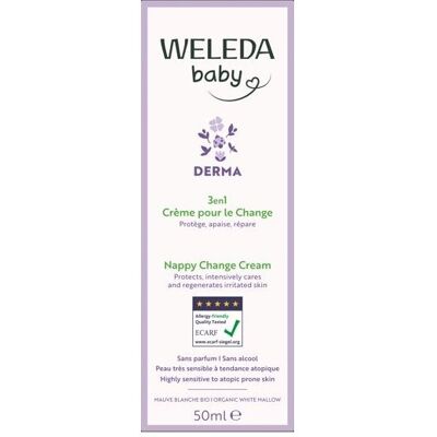 Weleda Crema Cambio 3 In 1 Per Protezione E Sollievo Pannolino 50ml Weleda Crema Cambio 3 In 1 Per Protezione E Sollievo Pannolino 50ml