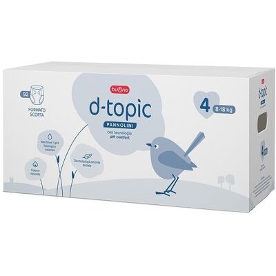 D-Topic Pannolini Taglia 4 Ph Comfort 92 Pezzi D-Topic Pannolini Taglia 4 Ph Comfort 92 Pezzi