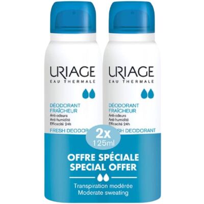 Uriage Deodorante Spray Freshness Confezione 2 x 125 ml Uriage Deodorante Spray Freshness Confezione 2 x 125 ml