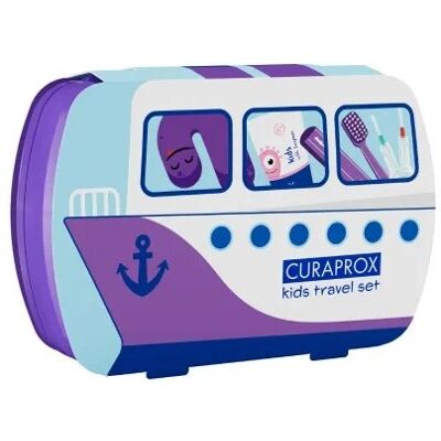 Curaprox Travel Set Kids Dai 6 Ai 12 Anni Spazzolino Dentifricio E Scovolini Colore Viola Curaprox Travel Set Kids Dai 6 Ai 12 Anni Spazzolino Dentifricio E Scovolini Colore Viola