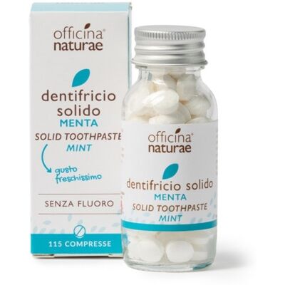 Officina Naturae Dentifricio Menta In Compresse Per Igiene Orale Senza Fluoro 115 Compresse 75ml Officina Naturae Dentifricio Menta In Compresse Per Igiene Orale Senza Fluoro 115 Compresse 75ml