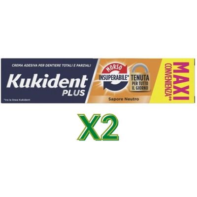 Procter & Gamble KUKIDENT BIPACCO MORSO INSUPER - adesivo per dentiere Procter & Gamble KUKIDENT BIPACCO MORSO INSUPER - adesivo per dentiere