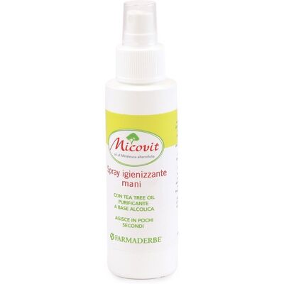 Micovit 125ml Spray Igienizzante Mani - Efficace, Naturale, Viaggio Micovit 125ml Spray Igienizzante Mani - Efficace, Naturale, Viaggio