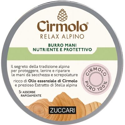 Zuccari Cirmolo Burro Mani Crema Nutriente E Protettiva Per Mani Secche E Sensibili 100ml Zuccari Cirmolo Burro Mani Crema Nutriente E Protettiva Per Mani Secche E Sensibili 100ml
