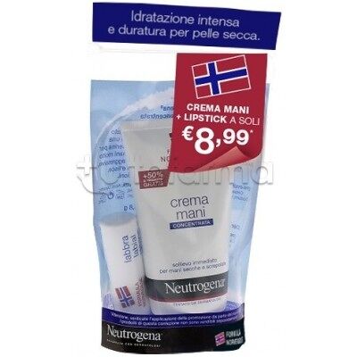 Neutrogena Crema Mani Profumata + Stick Labbra Secche Neutrogena Crema Mani Profumata + Stick Labbra Secche