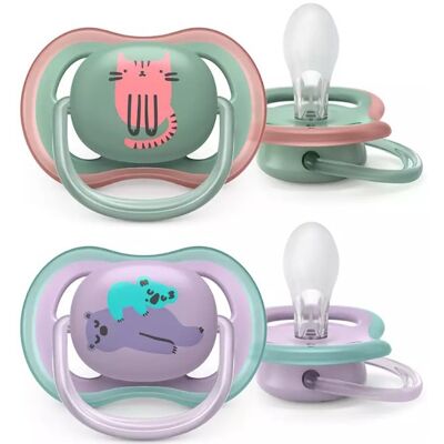 Philips Avent Succhietto Ultra Air 6-18 Mesi Femmina 2 Pz Philips Avent Succhietto Ultra Air 6-18 Mesi Femmina 2 Pz