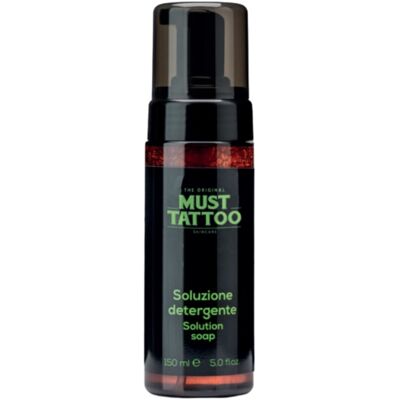 Must Tattoo Soluzione Detergente Pre E Post Tatuaggio Pulizia Pelle 150ml Must Tattoo Soluzione Detergente Pre E Post Tatuaggio Pulizia Pelle 150ml
