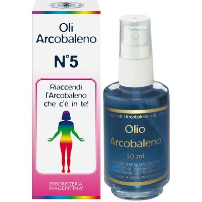 Erboristeria Magentina Arcobaleno Olio 5 Blu Per Rilassamento E Benessere 50ml Erboristeria Magentina Arcobaleno Olio 5 Blu Per Rilassamento E Benessere 50ml