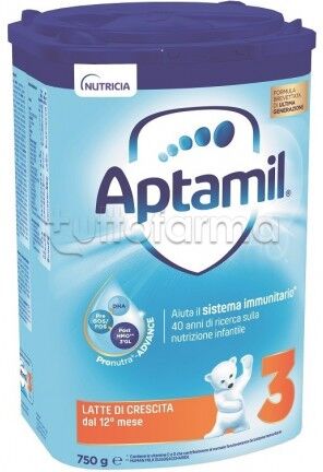 Mellin Aptamil 3 Latte in Polvere 750 grammi 1 Mellin Aptamil 3 Latte in Polvere 750 grammi