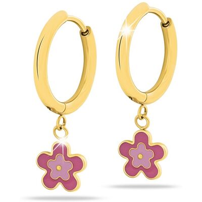 Mast Industria Italiana Mj Post 487 Orecchino Definitivo Medical Jewels Cerchio Con Fiorellino Pendente Rosa Mast Industria Italiana Mj Post 487 Orecchino Definitivo Medical Jewels Cerchio Con Fiorellino Pendente Rosa