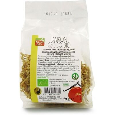 La Finestra Sul Cielo Daikon Secco Biologico Ricco Di Fibre Vegano 50 G La Finestra Sul Cielo Daikon Secco Biologico Ricco Di Fibre Vegano 50 G