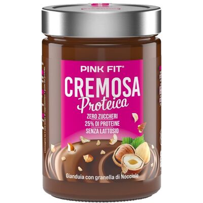 Proaction Pink Fit Cremosa Gianduia Con Granella Proteica 300 G Proaction Pink Fit Cremosa Gianduia Con Granella Proteica 300 G