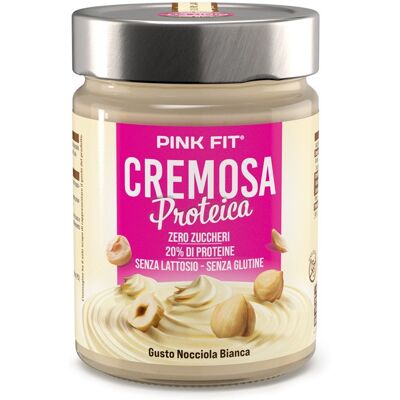 Proaction Pink Fit Cremosa Proteica Nocciola Bianca Senza Zuccheri 300 G Proaction Pink Fit Cremosa Proteica Nocciola Bianca Senza Zuccheri 300 G
