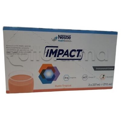 Nestlé Impact Oral Tropical 3x237ml - Integratore per la Salute Orale Nestlé Impact Oral Tropical 3x237ml - Integratore per la Salute Orale