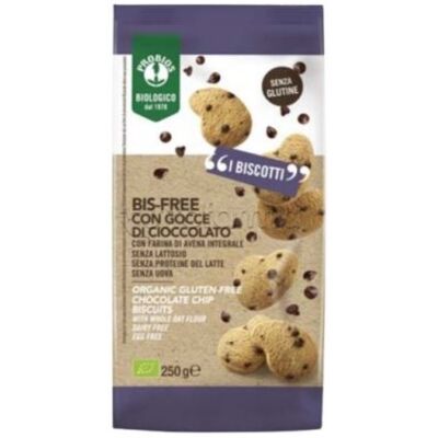 Biscotti biologici Probios Bisfree con gocce di cioccolato - Biscotti Biscotti biologici Probios Bisfree con gocce di cioccolato - Biscotti