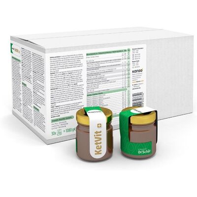 Dr. Schar Kanso Ketvit - Alimento medico ad alto contenuto di grassi e basso contenuto di carboidrati Dr. Schar Kanso Ketvit - Alimento medico ad alto contenuto di grassi e basso contenuto di carboidrati
