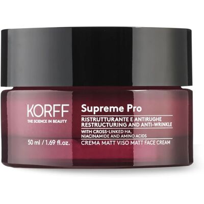 Crema Viso Korff Supreme Pro - Anti-invecchiamento, Controllo Sebo, Idratante Crema Viso Korff Supreme Pro - Anti-invecchiamento, Controllo Sebo, Idratante