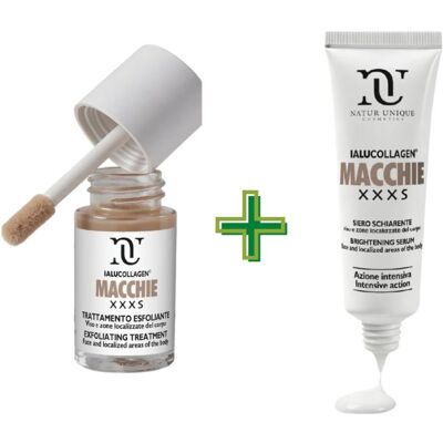 Natur Unique Ialucollagen Macchie Xxxs Kit Per Macchie Cutanee E Discromie Esfoliante 10ml + Siero 30ml Natur Unique Ialucollagen Macchie Xxxs Kit Per Macchie Cutanee E Discromie Esfoliante 10ml + Siero 30ml