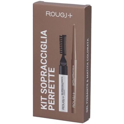 Rougj Kit Sopracciglia Perfette Matita Colore 01 Light + Gel Fissante Trasparente Rougj Kit Sopracciglia Perfette Matita Colore 01 Light + Gel Fissante Trasparente