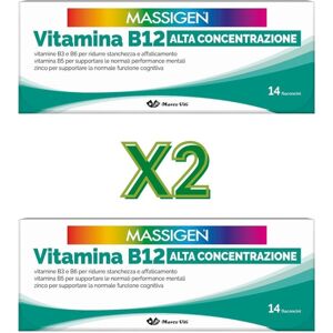 Marco Viti Massigen Vitamina B12 Alta Concentrazione 14+14 Flaconcini Da 8ml Marco Viti Massigen Vitamina B12 Alta Concentrazione 14+14 Flaconcini Da 8ml