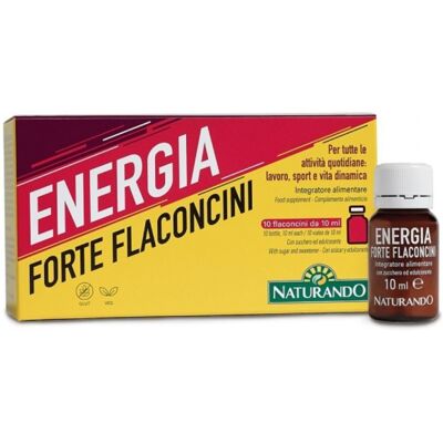 Naturando Energia Forte Integratore Energetico 10 Flaconcini 10 Ml Naturando Energia Forte Integratore Energetico 10 Flaconcini 10 Ml