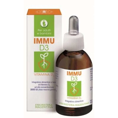 Erboristeria Magentina Immu D3 Integratore di Vitamina D3 - 25ml Erboristeria Magentina Immu D3 Integratore di Vitamina D3 - 25ml