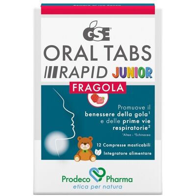 Gse Oral Tabs Rapid Junior Fragola Per Benessere Vie Respiratorie Bambini 12 Compresse Masticabili Gse Oral Tabs Rapid Junior Fragola Per Benessere Vie Respiratorie Bambini 12 Compresse Masticabili