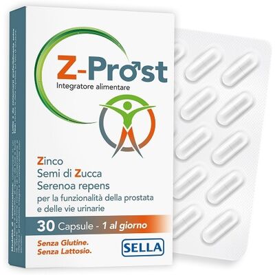 Sella Z-Prost Integratore Prostata E Benessere Maschile 30 Capsule Sella Z-Prost Integratore Prostata E Benessere Maschile 30 Capsule