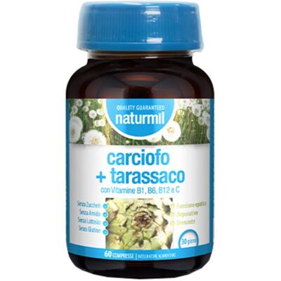 Naturmil Carciofo Dente di Leone - Supporto Fegato - 60 Compresse Naturmil Carciofo Dente di Leone - Supporto Fegato - 60 Compresse