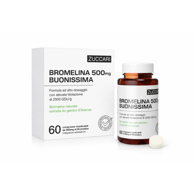 Zuccari Bromelina 500 Buonissima Antinfiammatorio Naturale 60 Compresse Zuccari Bromelina 500 Buonissima Antinfiammatorio Naturale 60 Compresse