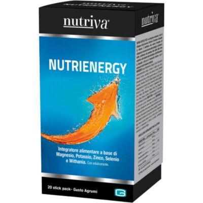 Nutriva Nutrienergy Integratore Magnesio Potassio Stanchezza Fisica E Mentale 20 Stick + Borraccia Nutriva Nutrienergy Integratore Magnesio Potassio Stanchezza Fisica E Mentale 20 Stick + Borraccia