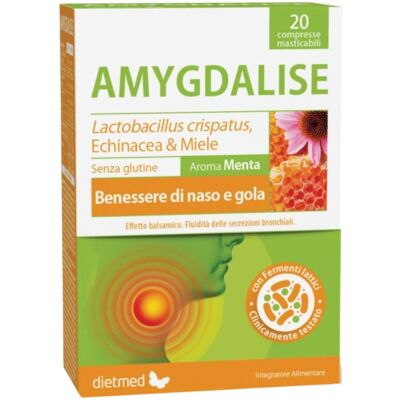 Dietmed Amygdalise Menta Vie Respiratorie Compresse Masticabili - Integratore Alimentare Dietmed Amygdalise Menta Vie Respiratorie Compresse Masticabili - Integratore Alimentare